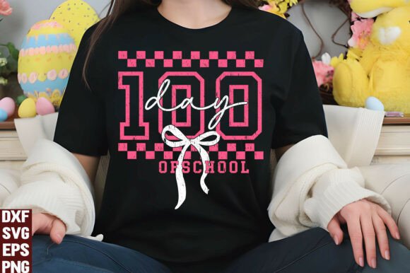 100 Days of School Graphics for T-Shirt Designs & Brand Campaigns
