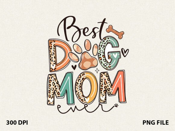 Reviewing a Dog Mom T-Shirt Design for Commercial Graphics
