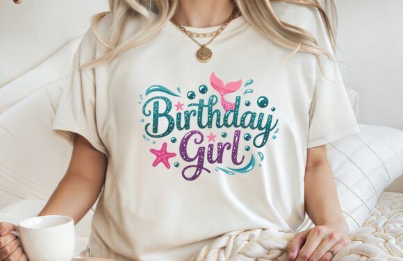 Reviewing the Mermaid Birthday Toddler Graphics for T-Shirt Designs