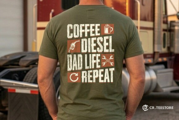 Trucker Dad Legend Svg as a Graphic for T-Shirt Designs