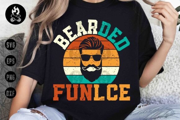 Why the Bearded Funcle Retro SVG is a Strong T-Shirt Graphic